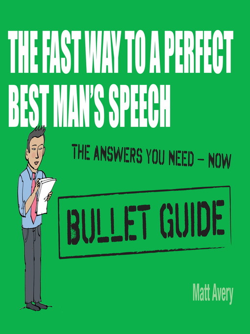 The Fast Way to a Perfect Best Man's Speech (eBook)